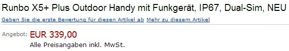 Runbo X5+ Rabattaktion bei Amazon