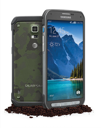 Samsung Galaxy S5 Active mit Activity Zone Camouflage