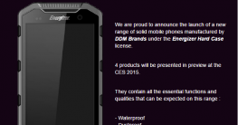 Outdoor-Smartphones von Energizer zur CES angekündigt
