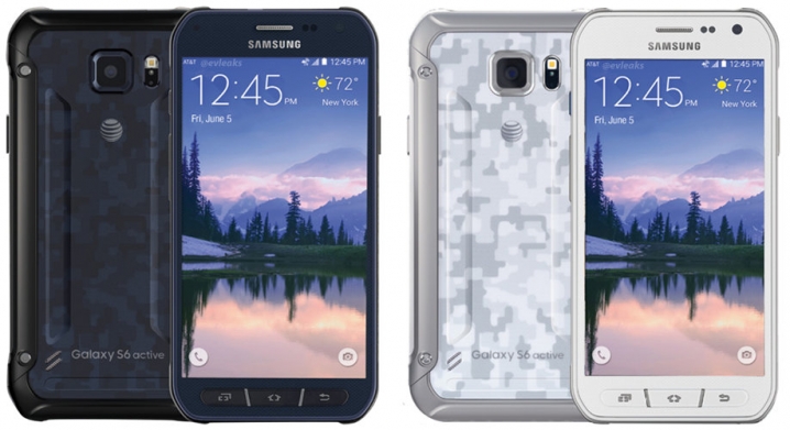 Samsung Galaxy S6 Active Schwarz und Weiß